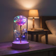 Shayona Gift Shop Artificial LED Rose Flower with Glass Dome | Decorative Night Lamp for Bedroom & Living Room | Ideal Gift for Anniversary, Birthday & Valentine’s Day