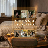 Shayona Gift Shop Custom Photo LED Night Light for Mom – Personalized Acrylic Lamp with Family Pictures & Names, Heartwarming Gift for Mother’s Day, Birthday or Home Decor