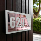 Shayona Modern Acrylic House Number Plate | Stylish Door & Flat Address Sign | Durable Laser-Cut Design