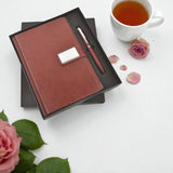Shayona(Brown) Dairy And Pen Combo Gifts For office  Employee Corporate Gifts