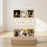 Shayona Gift Shop Custom Photo LED Night Light for Mom – Personalized Acrylic Lamp with Family Pictures & Names, Heartwarming Gift for Mother’s Day, Birthday or Home Decor