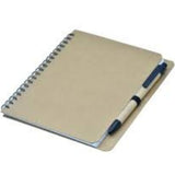Eco-Friendly Spiral Notebook with Pen | A5 Size Writing Journal | Kraft Cover Office & Corporate Notebook | Customized Promotional Gift Diary