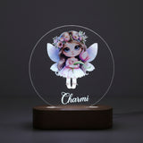 Shayona Gift Shop-Personalized LED Night Lamp for Kids with Fairy Design | Custom Name Gift Light for Girls - Birthday, Room Decor