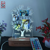 Personalized 3D illusion Family LED Lamp