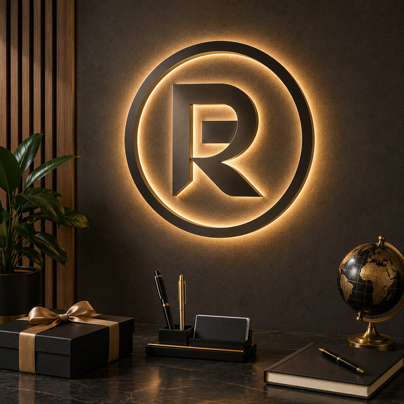 Premium Backlit Logo