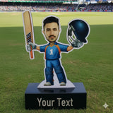 Shayona Gift Shop-Personalized Cricket Caricature Tabletop Standee | Custom Sports Photo Gift for Him, Cricket Players, Coaches, and Fans