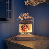 Shayona Gift Shop - World Best Mother Personalized 3D Illusion LED Table Night Lamp Name Date and UV Print Photo Frame | Gift for Anniversary,Mother Day, Birthday- Multicolor with Remote