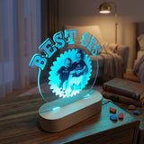 Shayona Gift Shop- Best Sis Custom LED Acrylic Lamp | Personalized Photo Frame Gift | Brother Sister Rakshabandhan Special