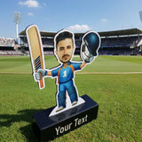 Shayona Gift Shop-Personalized Cricket Caricature Tabletop Standee | Custom Sports Photo Gift for Him, Cricket Players, Coaches, and Fans