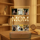 Shayona Gift Shop Custom Photo LED Night Light for Mom – Personalized Acrylic Lamp with Family Pictures & Names, Heartwarming Gift for Mother’s Day, Birthday or Home Decor