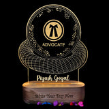 SHAYONA Personalized Advocate Logo Table Led lamp