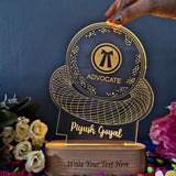 SHAYONA Personalized Advocate Logo Table Led lamp