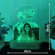 SHAYONA Personalized 3D Illusion Led Lamp Multicolor with Remote Control, gift for sister birthday, from brother, sibling, cousin, gift for him, sister gifts Rakhi gift (28 * 18)