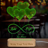 Shayona "Eternal Love Illuminated: Customizable 3D Lamp for Special Occasions!"