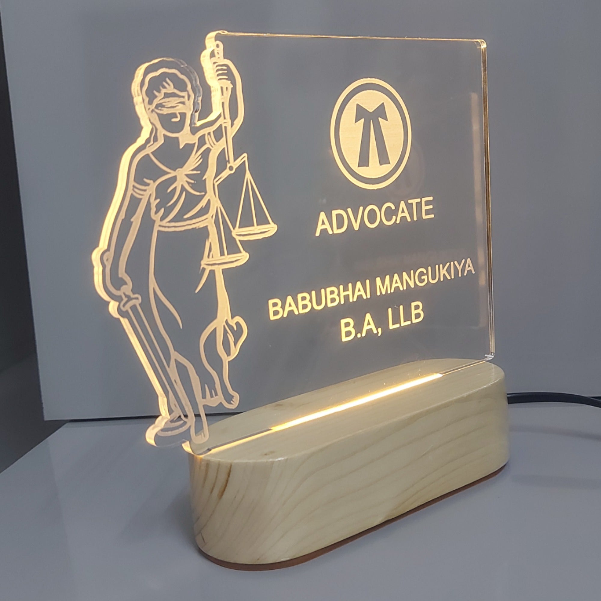 SHAYONA Personalized Advocate  lamp