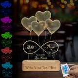 Shayona "Eternal Love Illuminated: Customizable 3D Lamp for Special Occasions!"