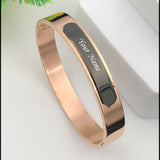 Shayona  Customized Matte Stainless  Kada  Bangle Bracelet Unisex Bracelet For Man & Women
