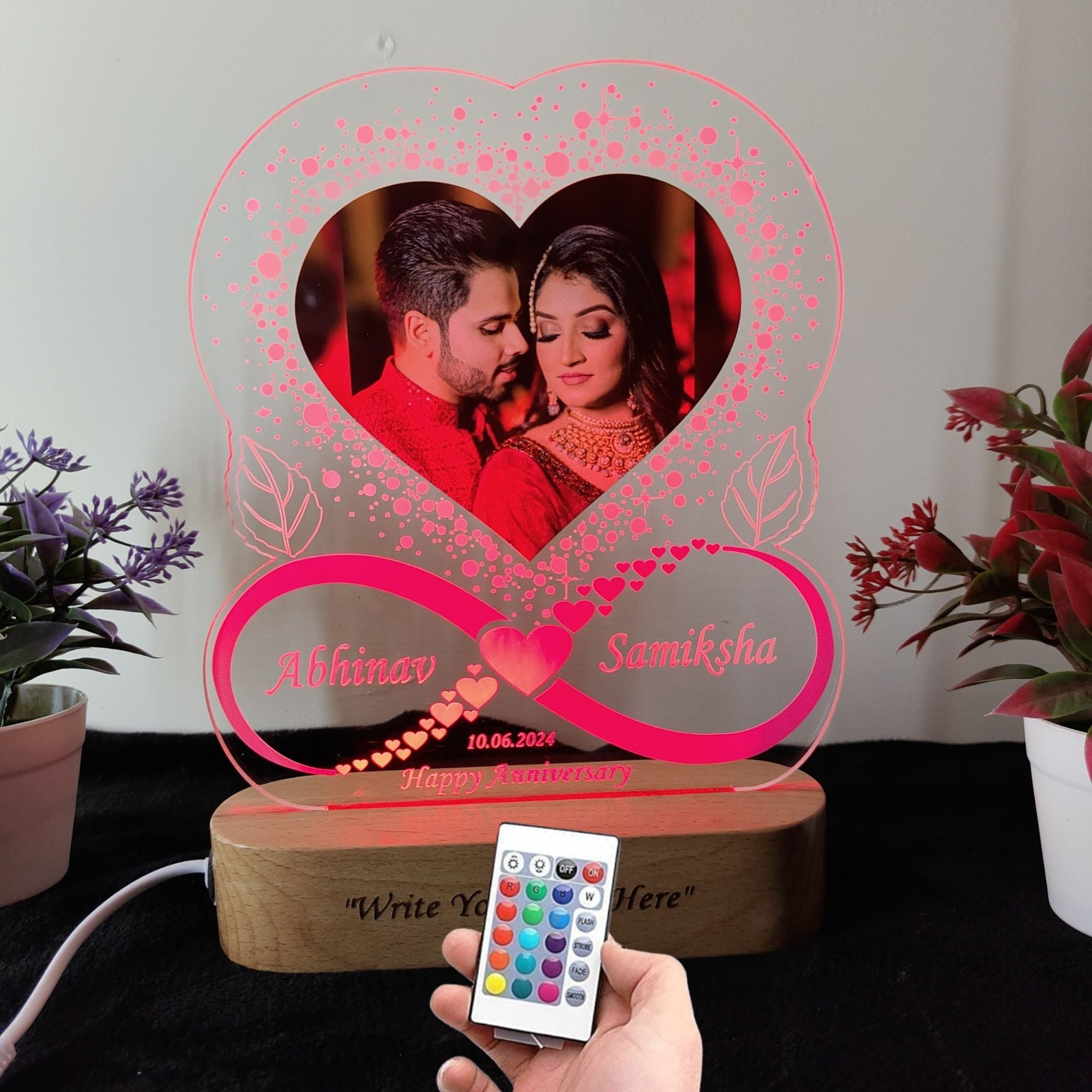 Personalized 3D illusion Photo frame LED Table Lamp