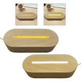 Wooden Base  Multi color with Remote Acrylic Display Stand for Crystals Glass Art