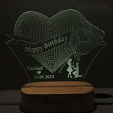Multi Rose Heart Romantic Gift For Couple