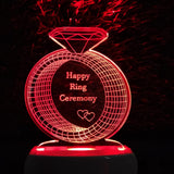 Personalize Ring Plug in Lamp
